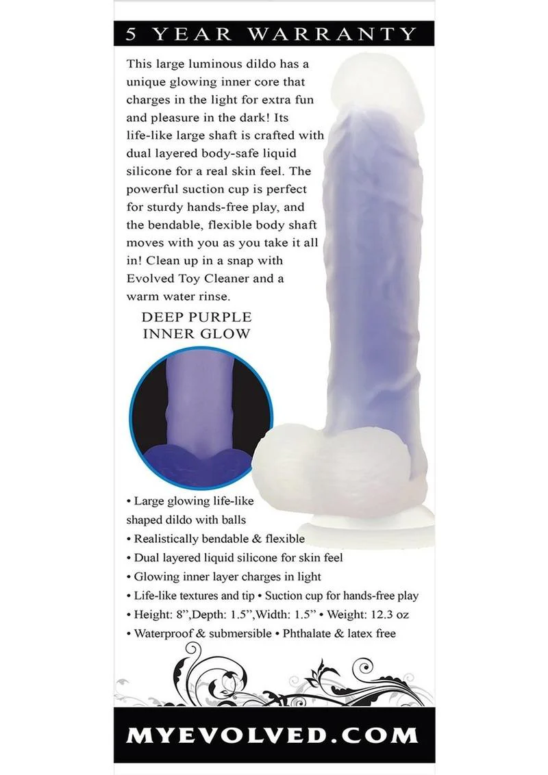 Luminous Dildo Silicone Realistic Dildo - Image 4