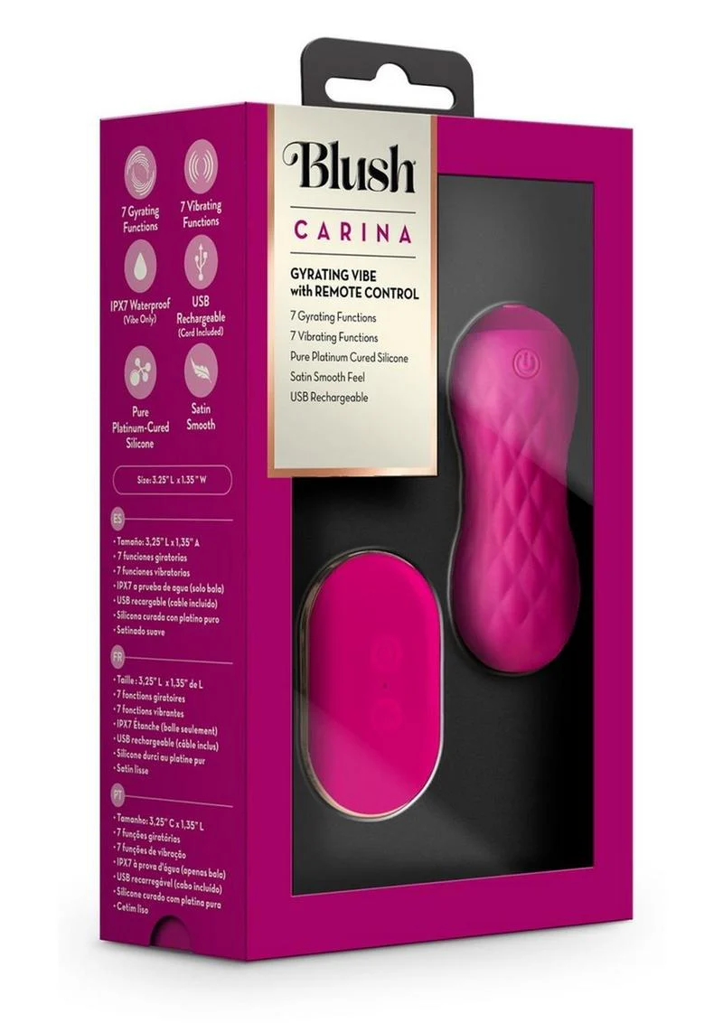 Lush Carina Rechargeable Silicone Vibrating Egg - Velvet - Image 2
