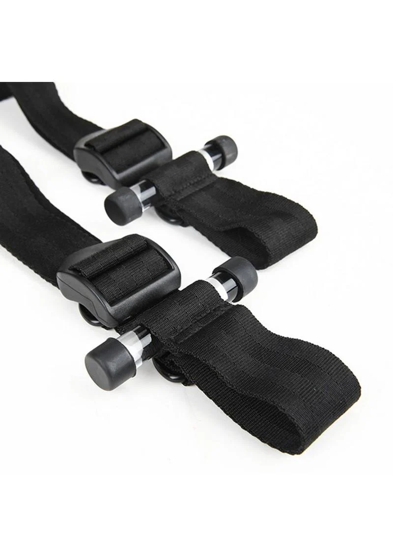 Lux Fetish Over The Door Cross with 4 Universal Soft Restraint Cuffs - Image 3