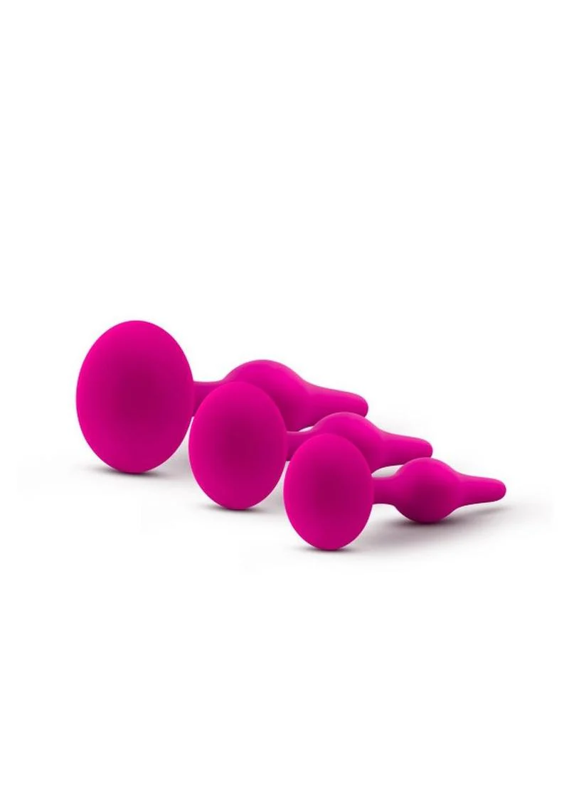 Luxe Beginner Plug Kit Silicone Butt Plugs 3 Sizes - Image 3
