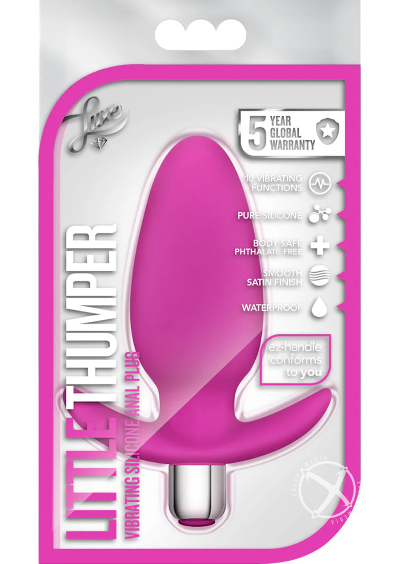 Luxe Little Thumper Silicone Vibrating Butt Plug - Image 2