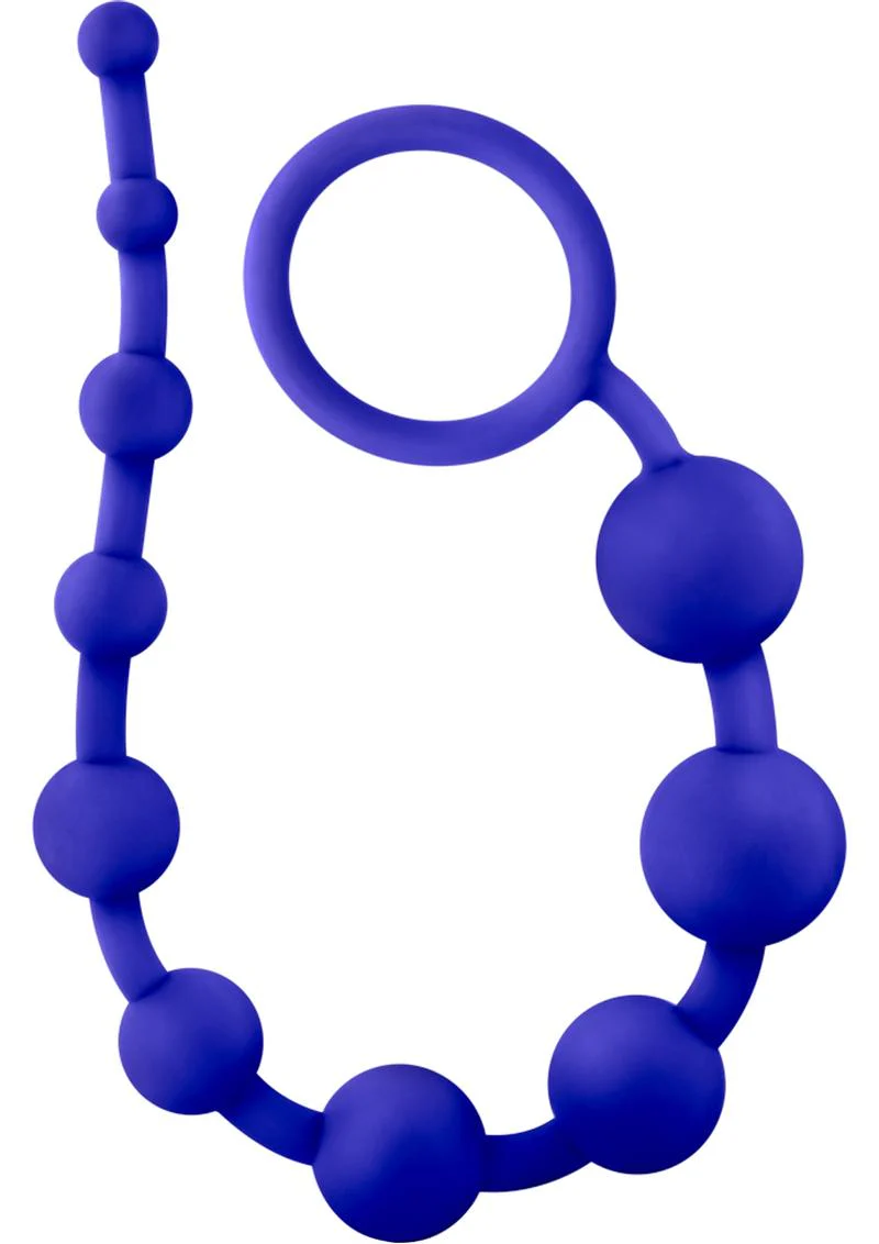 Luxe Silicone 10 Anal Beads - Image 3