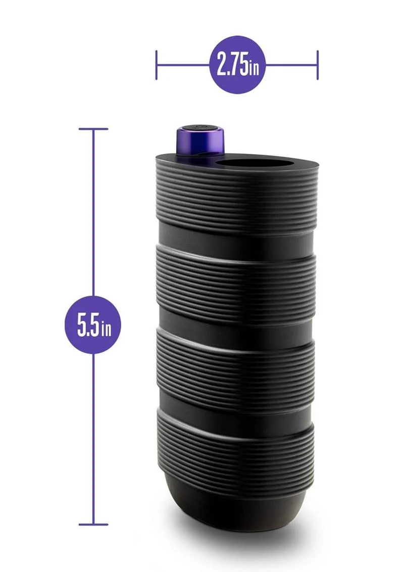 M Elite Platinum Strok Rechargeable Silicone Dual End Pussy Masturbator - Image 4
