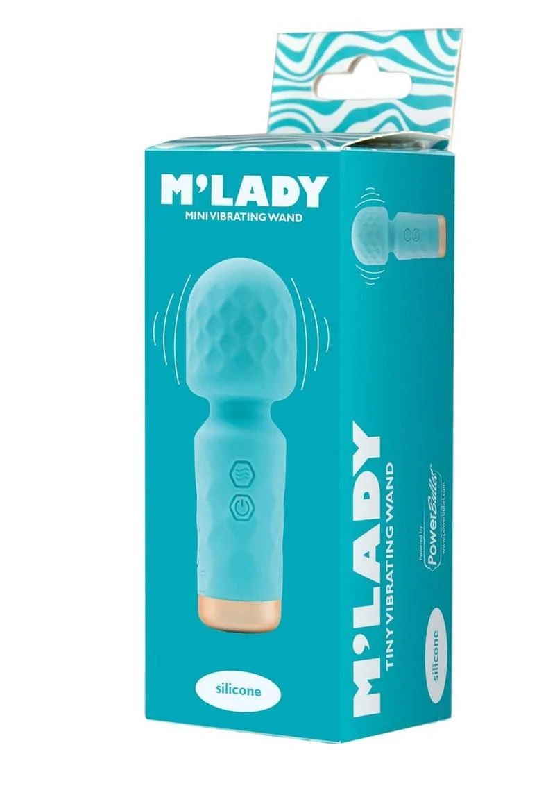 M'lady Rechargeable Silicone Mini Vibrating Wand - Image 4