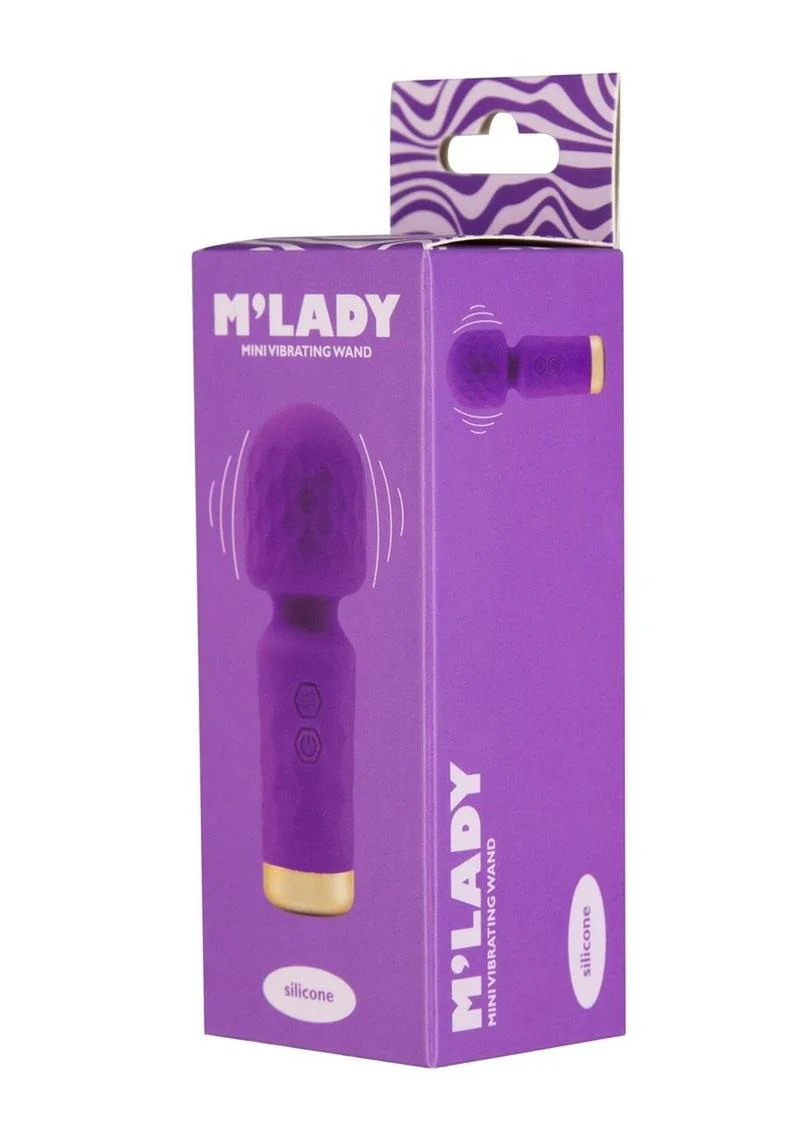 M'lady Rechargeable Silicone Mini Vibrating Wand - Image 7