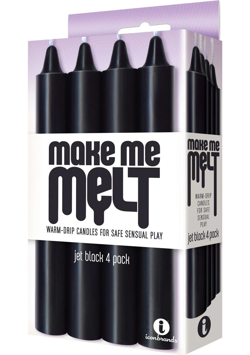 Make Me Melt Warm-Drip Candles (4 Pack) - Jet - Image 2