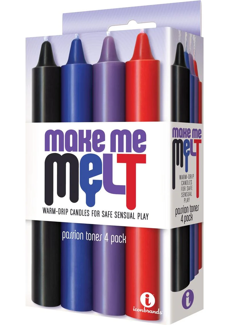 Make Me Melt Warm-Drip Candles (4 Pack) - Passion Tones - Image 2