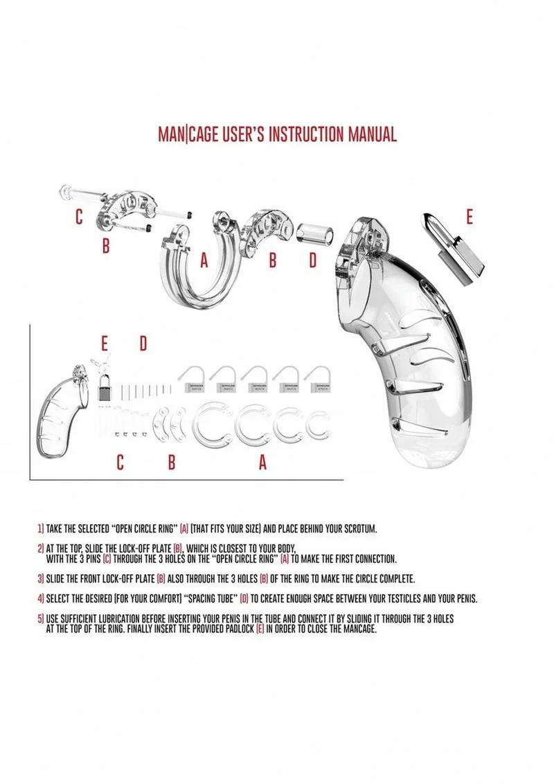 Man Cage Model 03 Male Chastity with Lock - Image 4