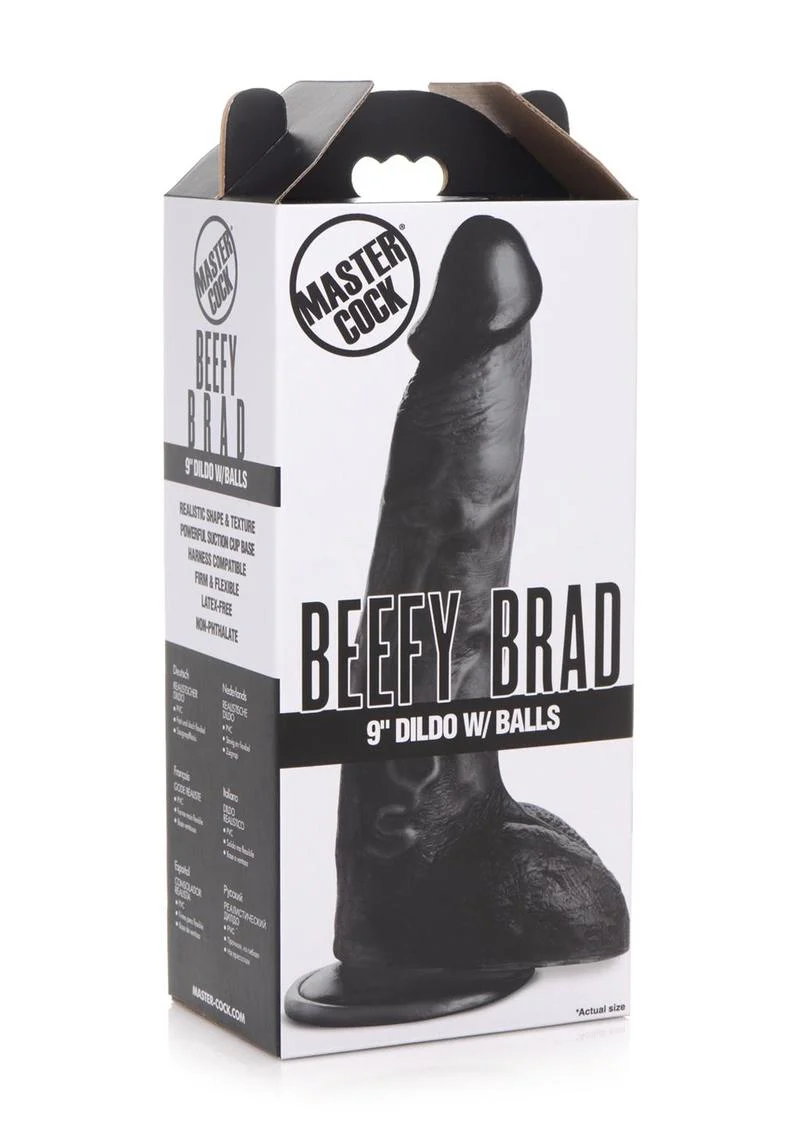 Master Cock Beefy Brad Dildo with Balls - Image 3