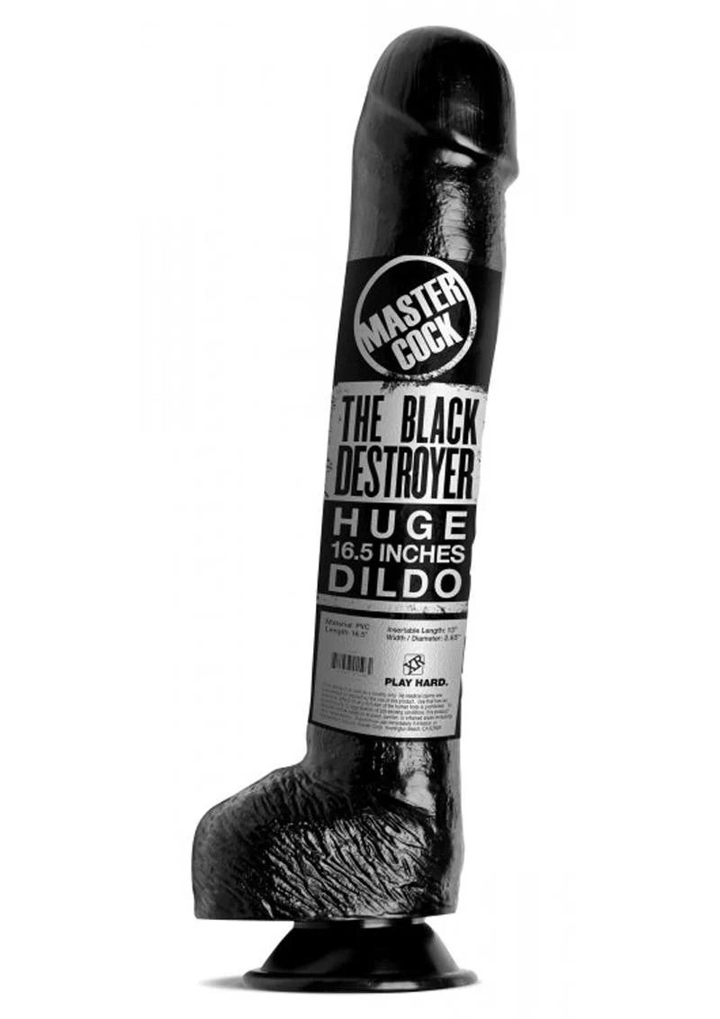 Master Cock The Black Destroyer Huge 17in Dildo - Image 2