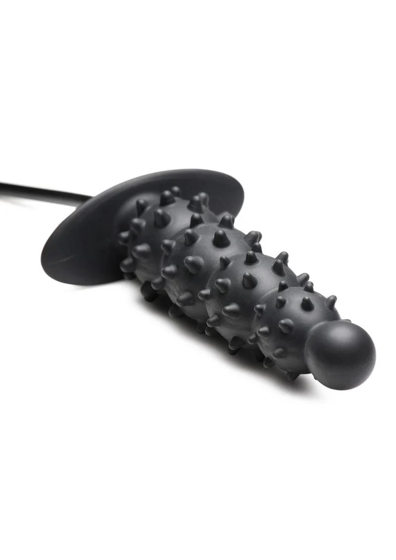 Master Series Ass Puffer Nubbed Inflatable Silicone Anal Plug - Image 3