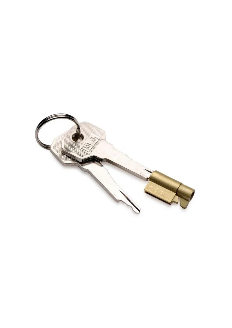 Master Series Clear Captor Chastity Cage with Keys - Image 5