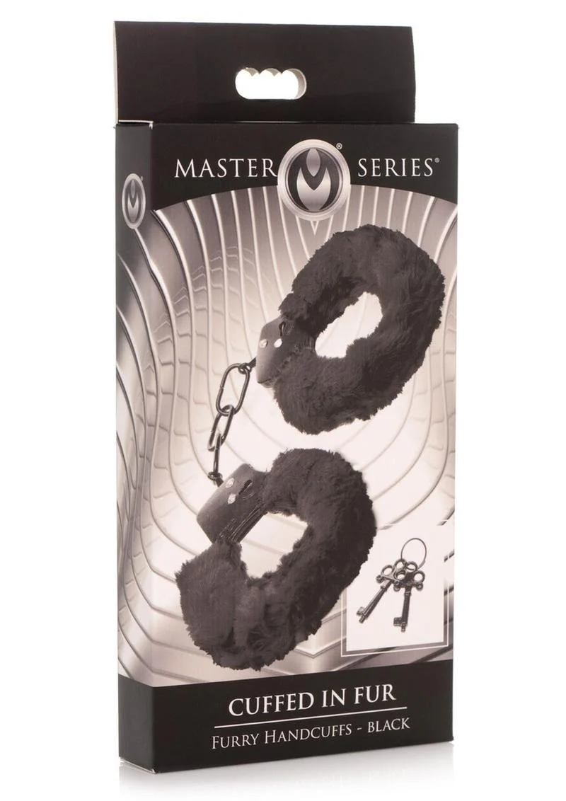Master Series Cuffed In Fur Furry Handcuffs - Image 3