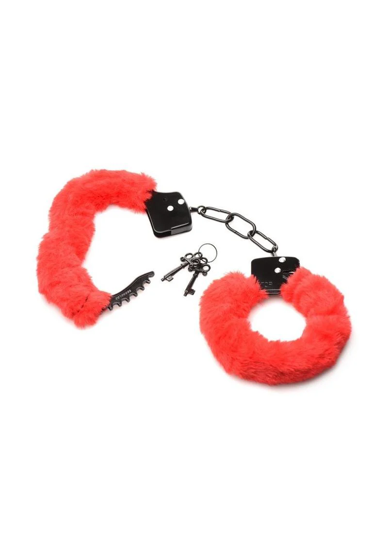 Master Series Cuffed In Fur Furry Handcuffs - Image 7