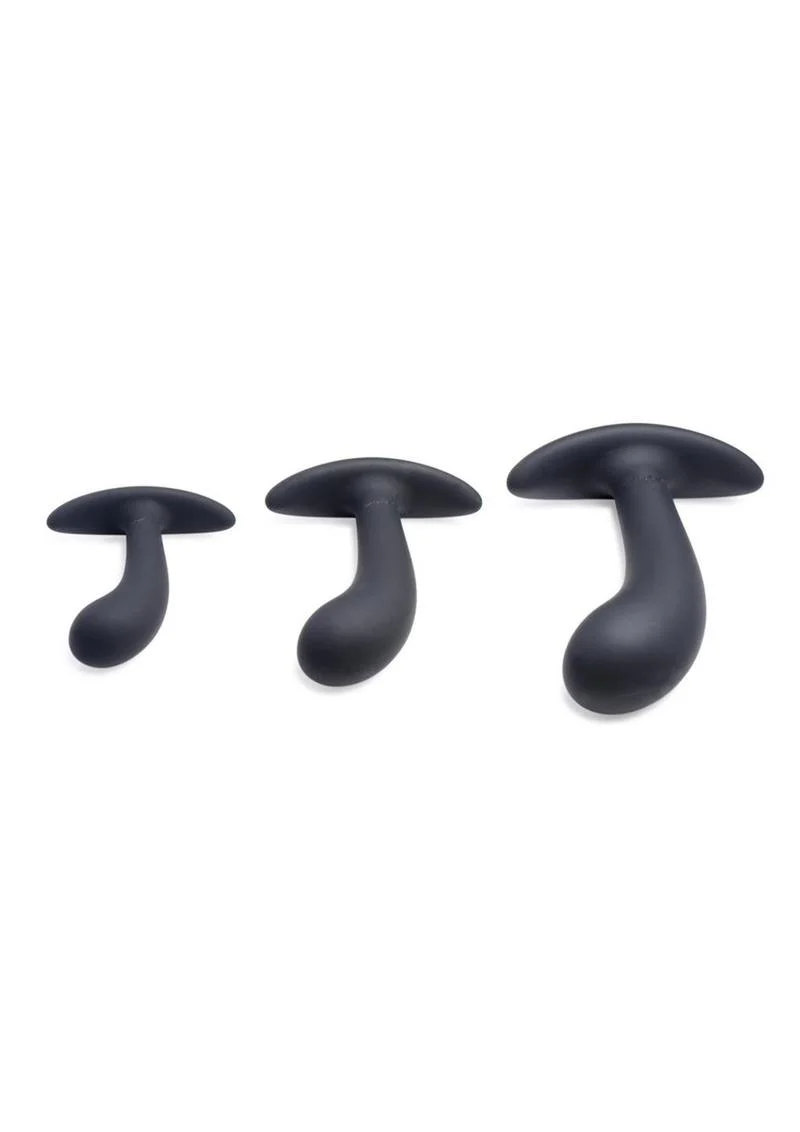 Master Series Dark Delights Curved Silicone Anal Trainer - Image 3