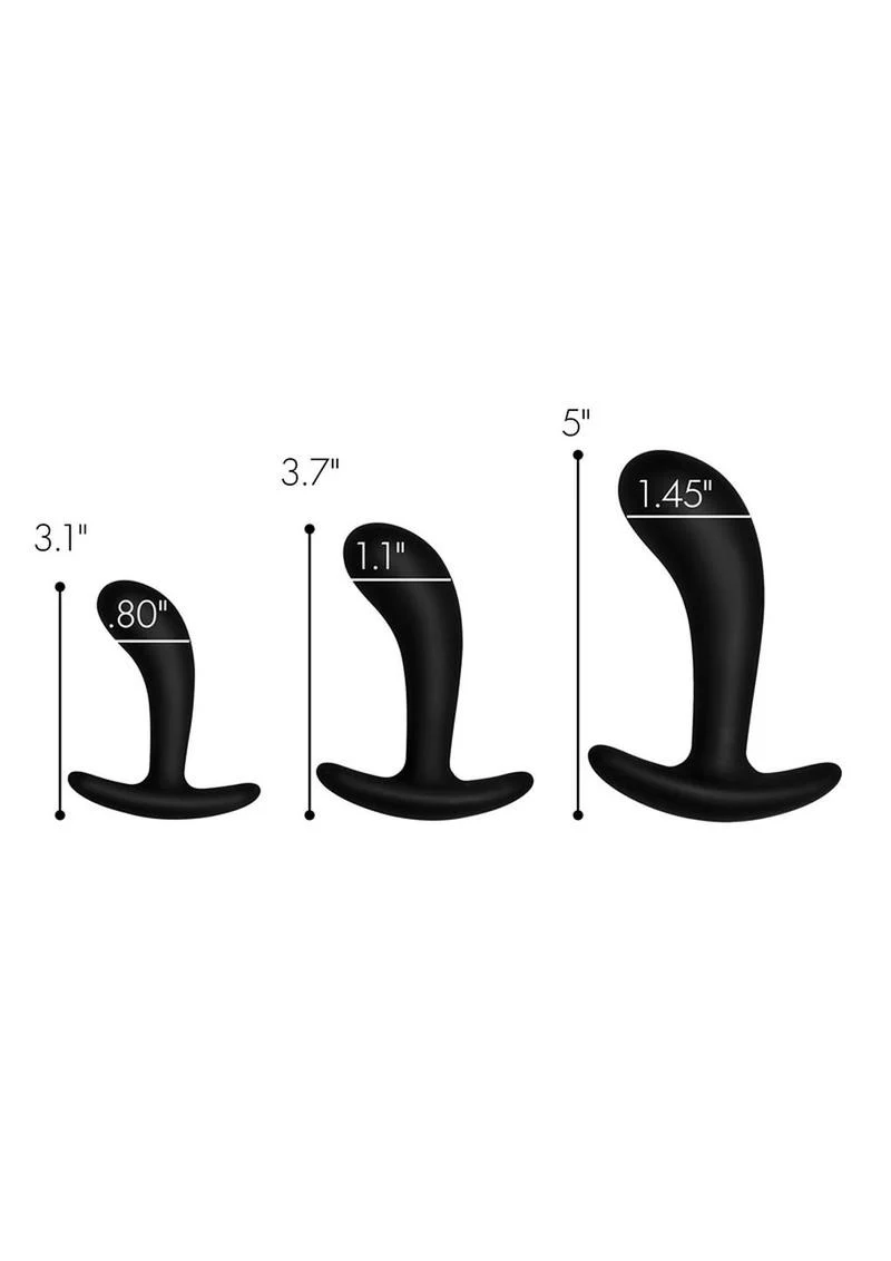Master Series Dark Delights Curved Silicone Anal Trainer - Image 4