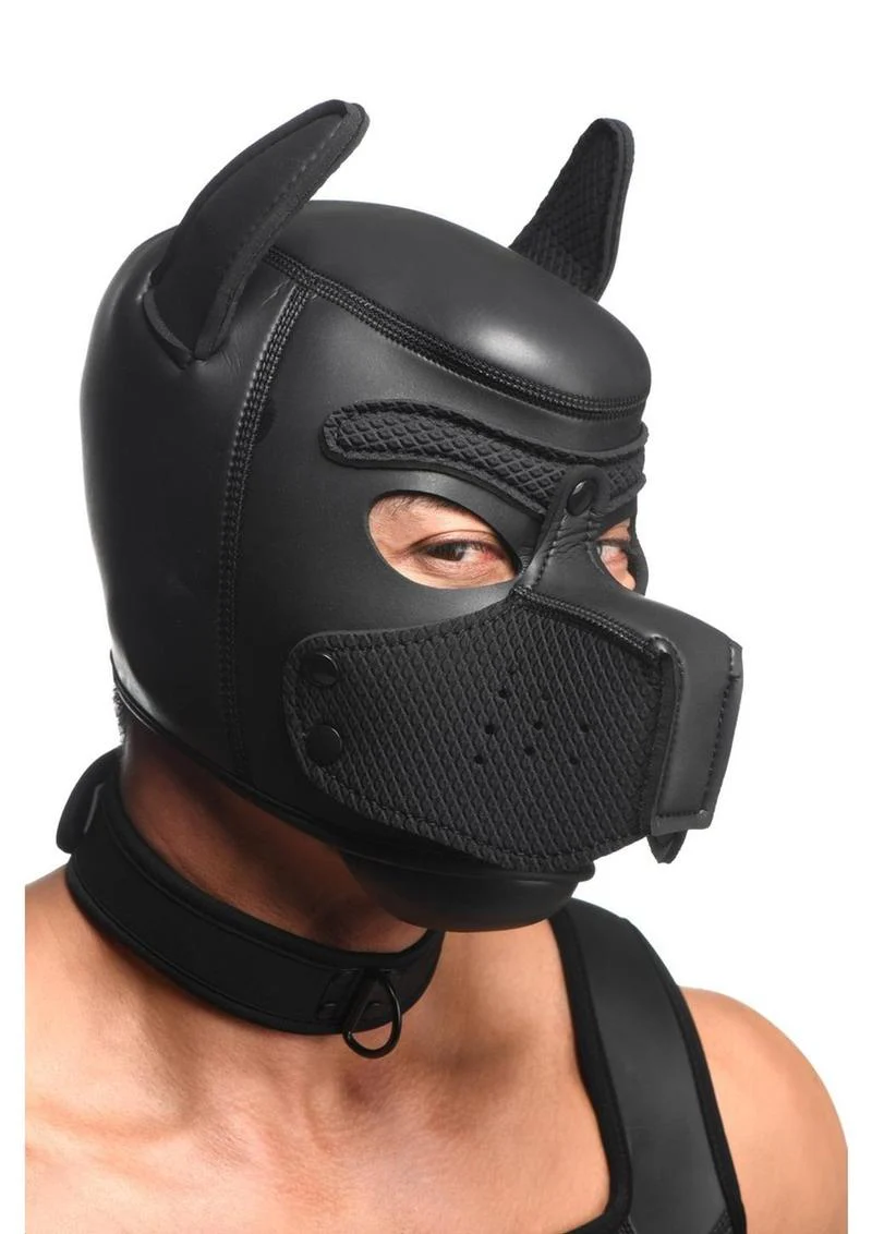Master Series Full Pup Arsenal Set Neoprene Puppy Hood, Chest Harness, Collar with Leash and Arm Bands - Image 4