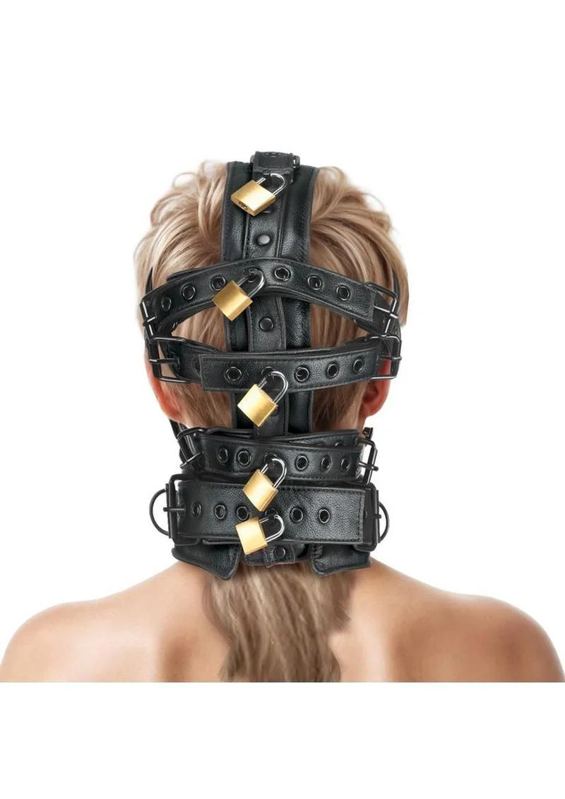 Master Series Lockable Head Harness with Muzzle - Image 4