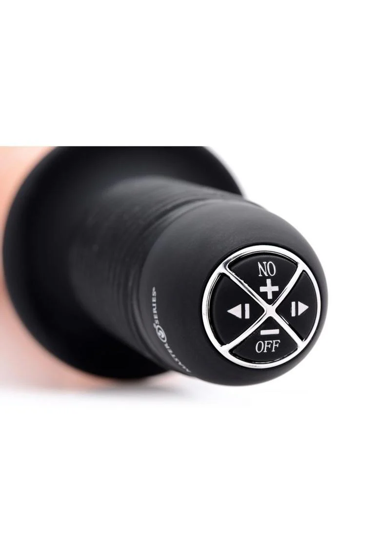 Master Series Onslaught XL Vibrating 9in Dildo Thruster - Image 3