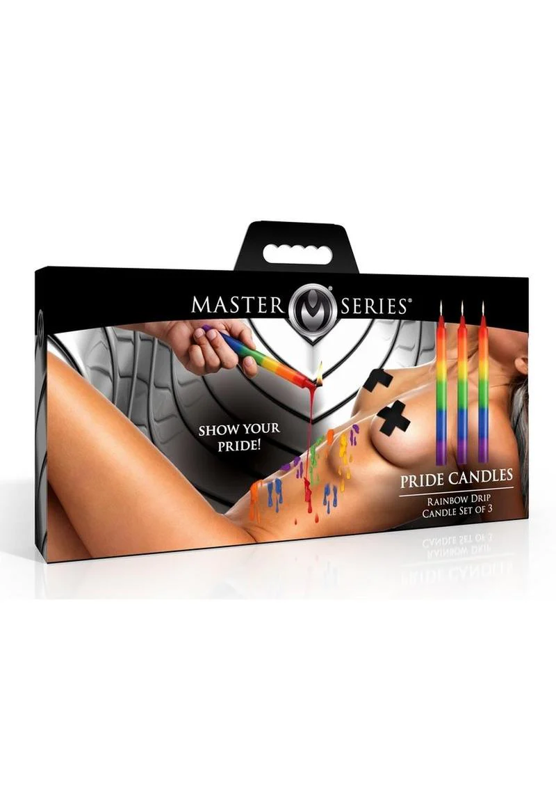 Master Series Pride Candles Rainbow Drip Candle - Image 2