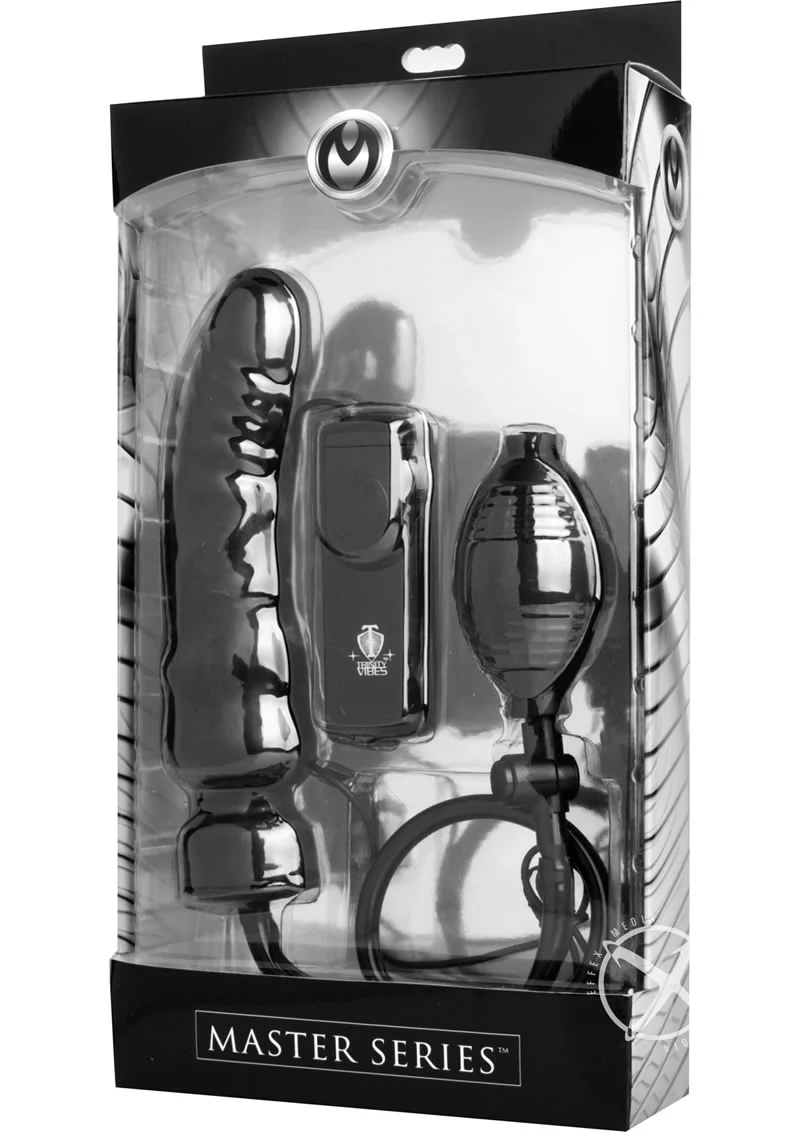 Master Series Ravage Vibrating Inflatable 7.5in Dildo - Image 2