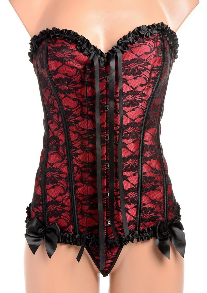 Master Series Scarlet Seduction Lace-Up Corset and Thong - Image 11