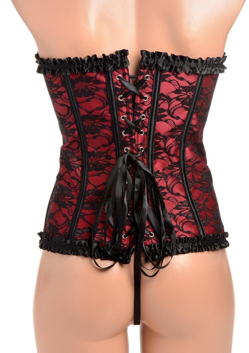 Master Series Scarlet Seduction Lace-Up Corset and Thong - Image 12