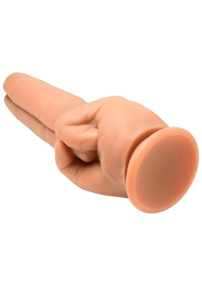 Master Series The Pleaser Double Finger Silicone Dildo - Image 4