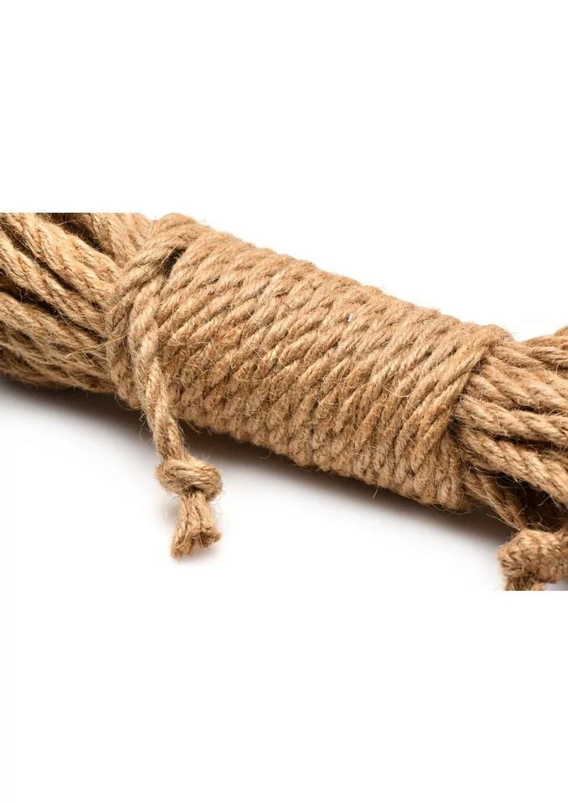 Master Series Tied Up Jute Bondage Rope - Image 4