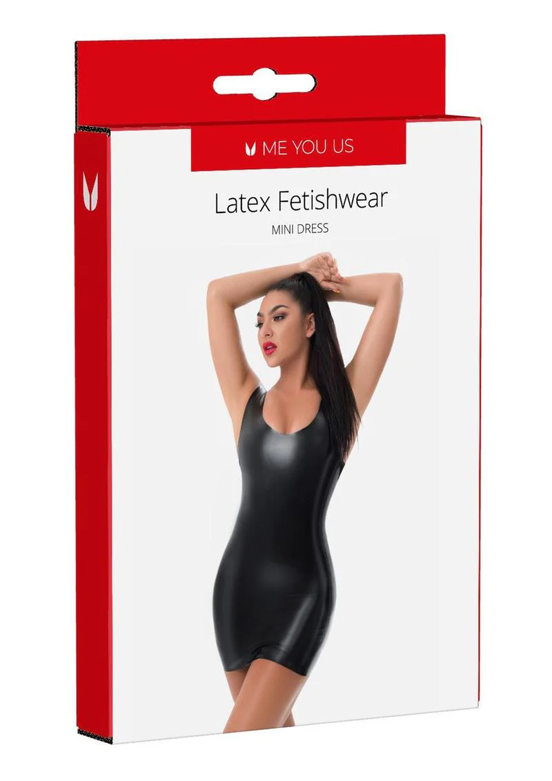 ME YOU US Latex Mini Dress - Image 10