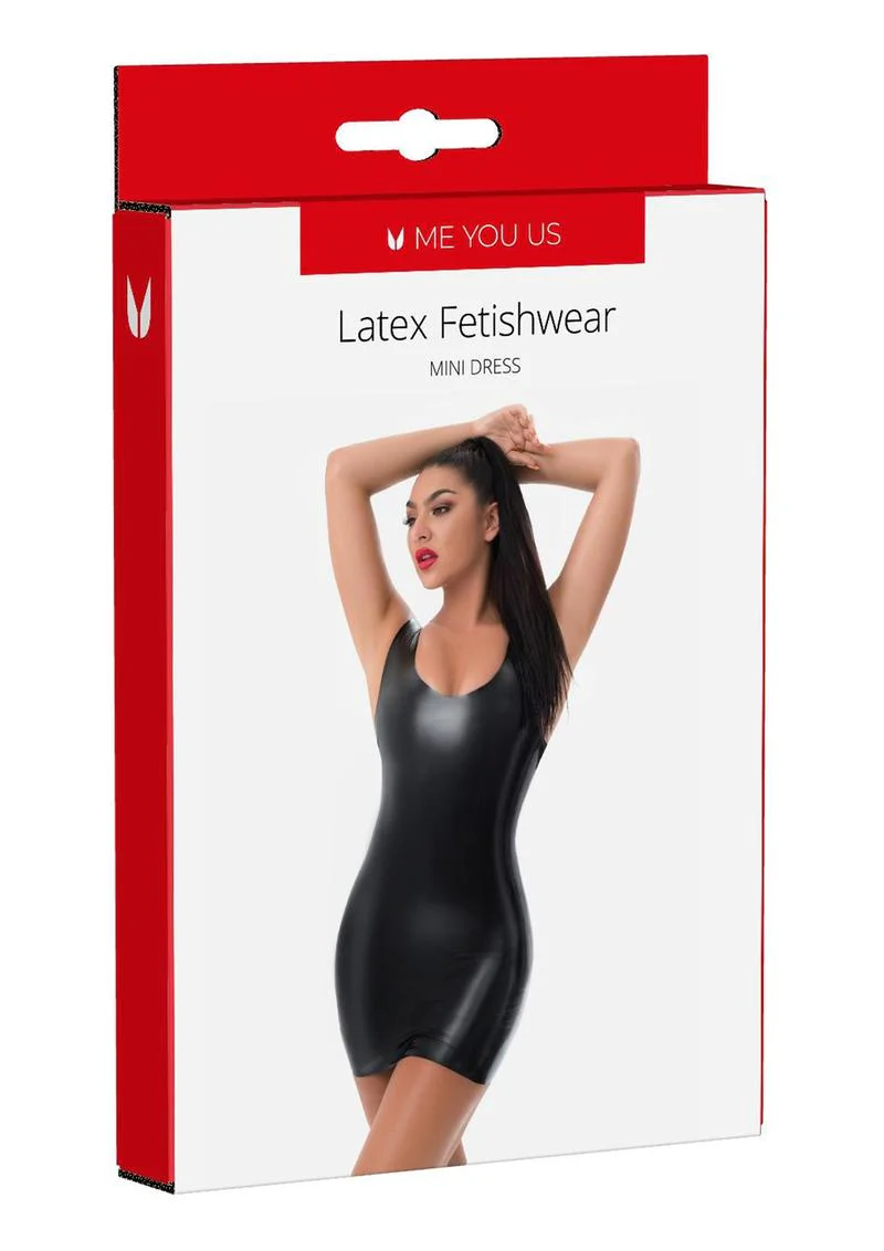 ME YOU US Latex Mini Dress - Image 4