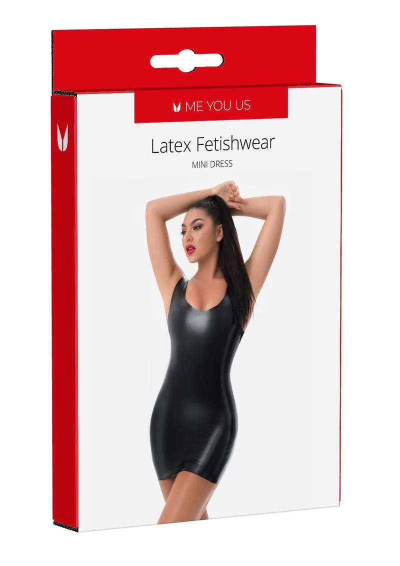 ME YOU US Latex Mini Dress - Image 7
