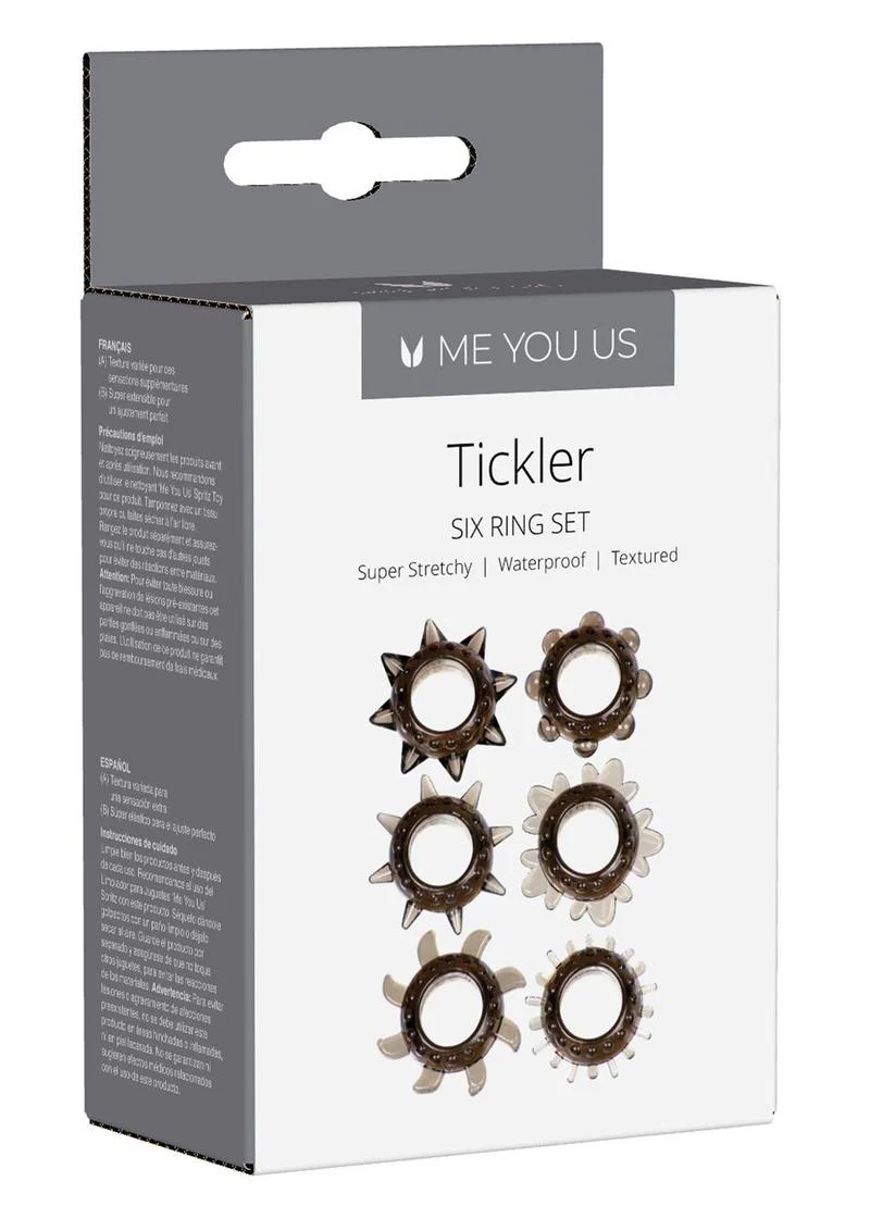 ME YOU US Tickler Ring Set Assorted Textured Cock Rings - Image 2