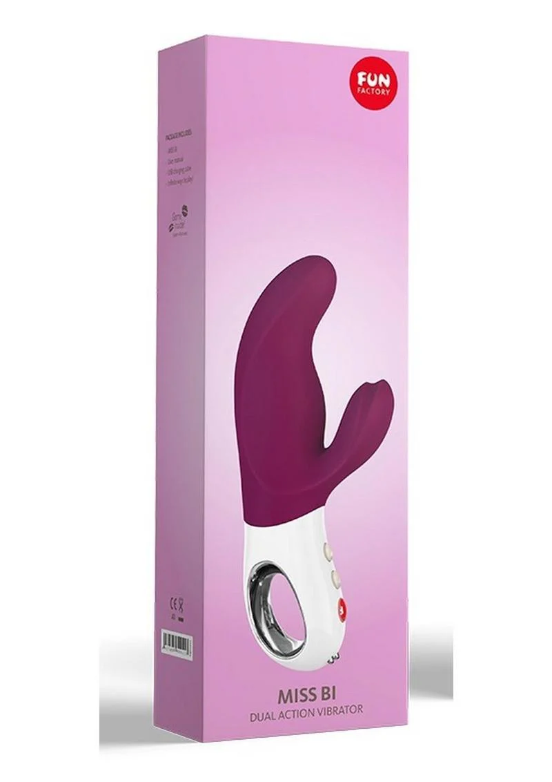 Miss Bi Silicone Vibrator with Clitoral Stimulator - Image 2