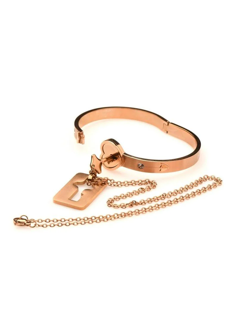 Ms Cuffed Locking Bracelet Necklace - Image 3