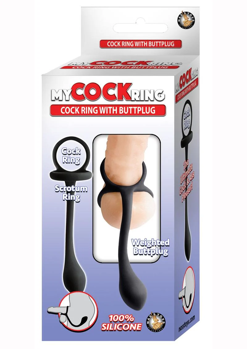 My Cock Ring Silicone Cock Ring with Butt Plug - Image 2