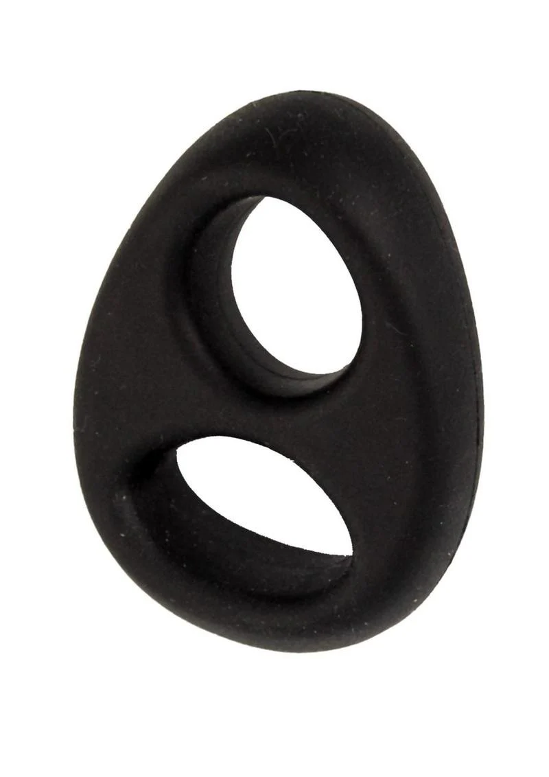 My Cockring Double Ring Silicone Cock and Scrotum Ring - Image 3
