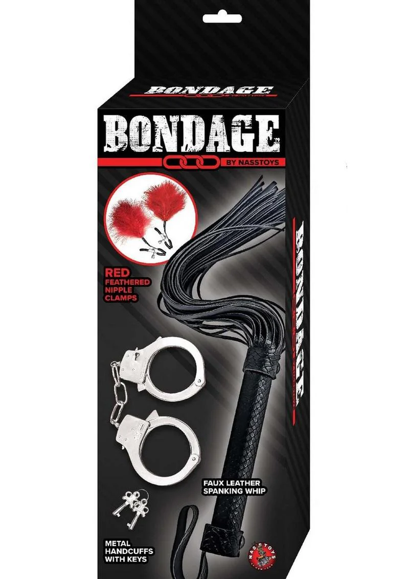 Nasstoys Bondage Whip,feather and Cuffs - Image 3