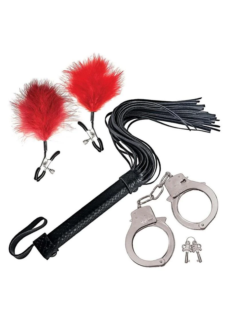 Nasstoys Bondage Whip,feather and Cuffs - Image 5