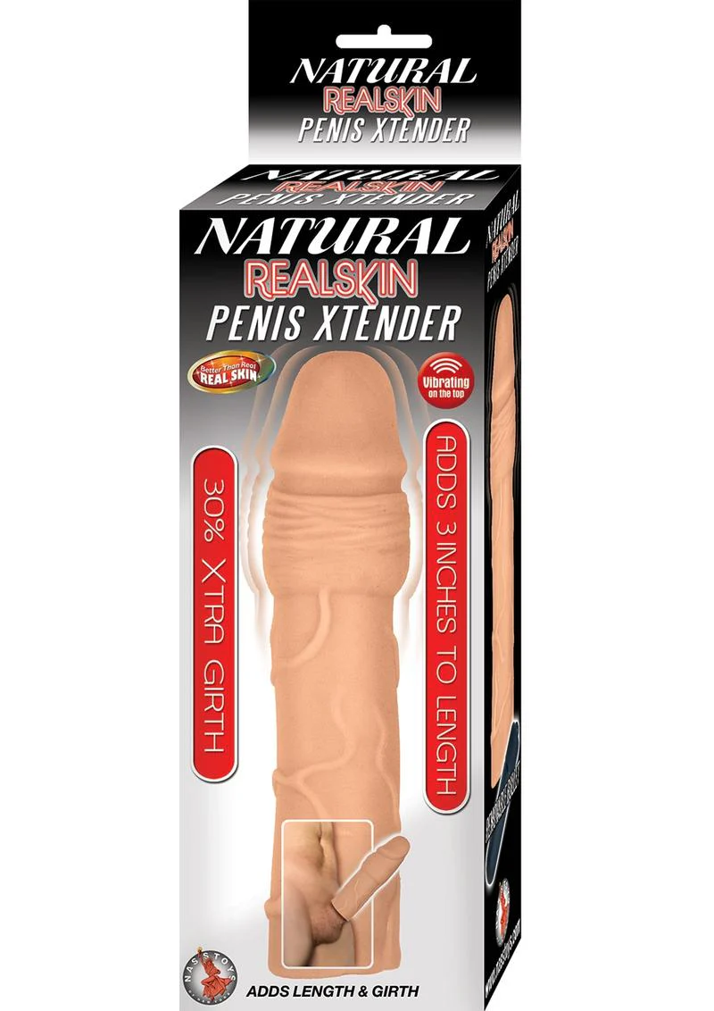 Natural Realskin Penis Xtender Vibrating Penis Extender - Image 4