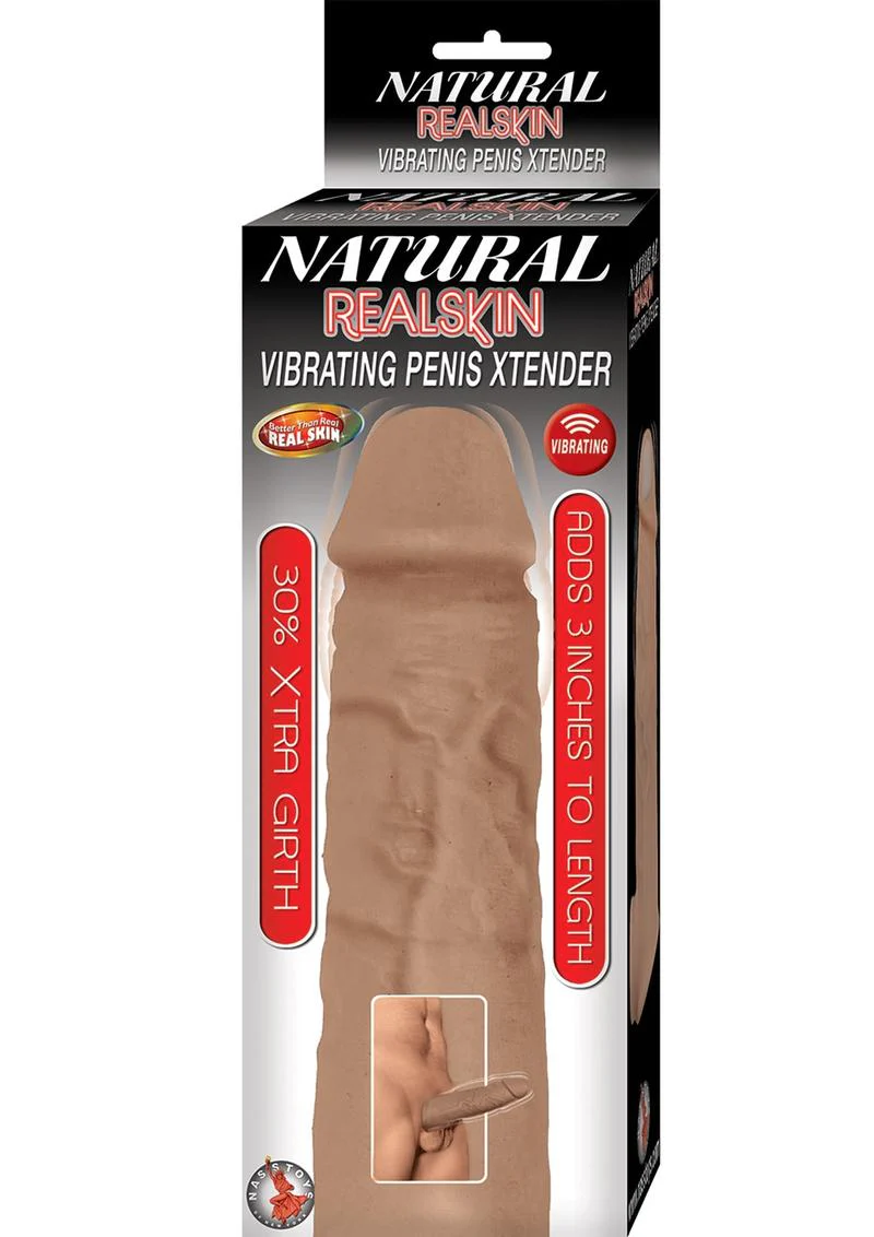Natural Realskin Vibrating Penis Xtender - Image 3