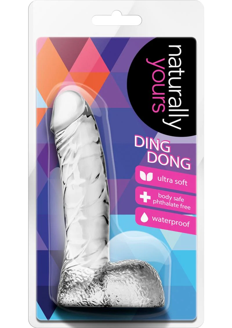 Naturally Yours Ding Dong Dildo with Balls - Image 3