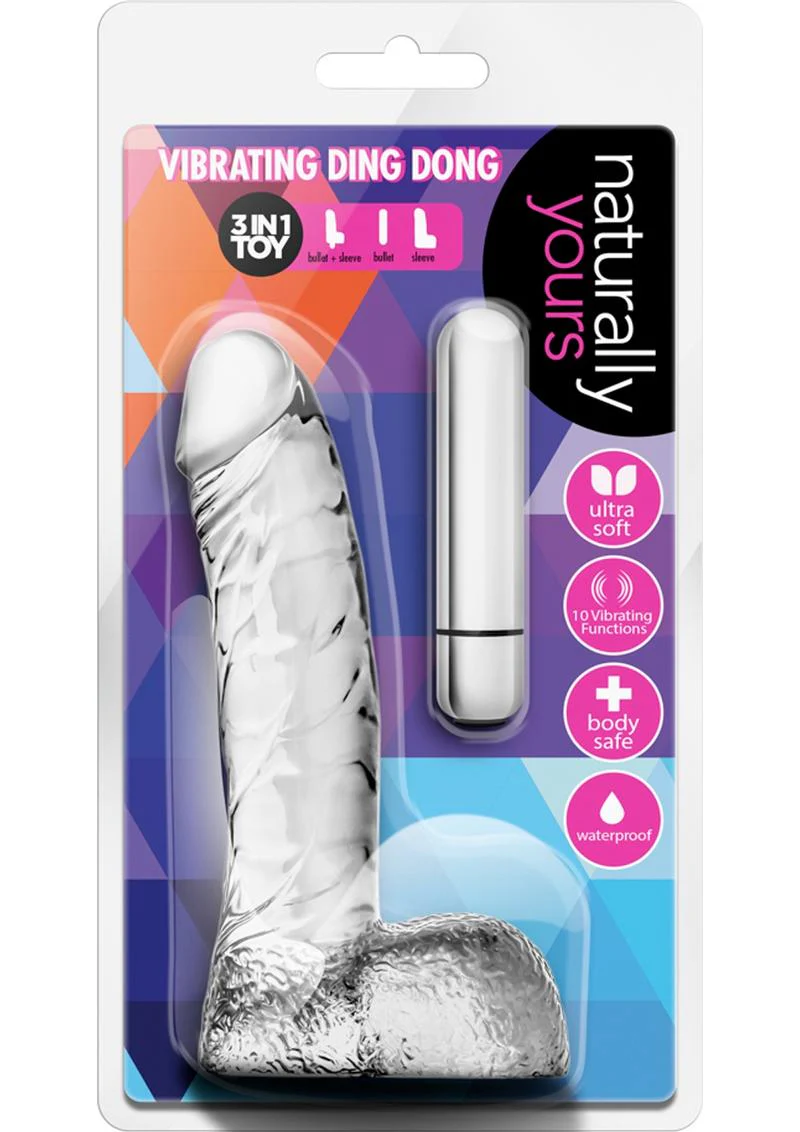Naturally Yours Vibrating Ding Dong Dildo - Image 3