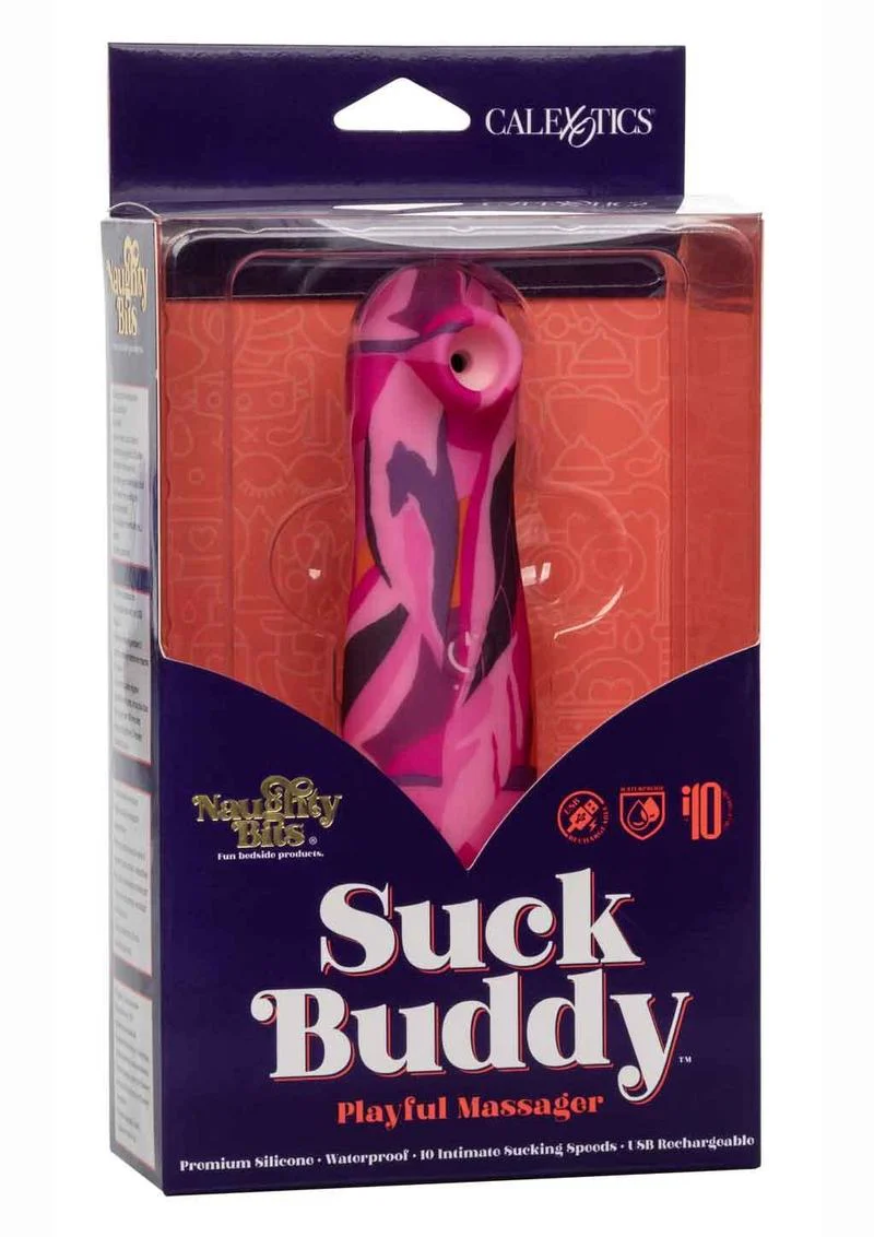 Naughty Bits Suck Buddy Playful Rechargeable Silicone Massager - Image 2