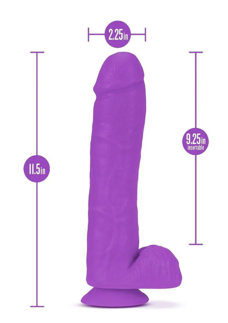 Neo Elite Silicone Dual Density Dildo with Balls - Image 10