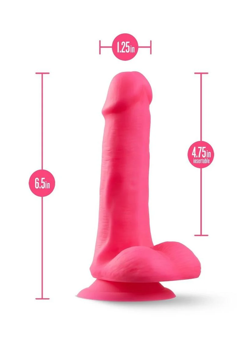 Neo Elite Silicone Dual Density Dildo with Balls - Image 16