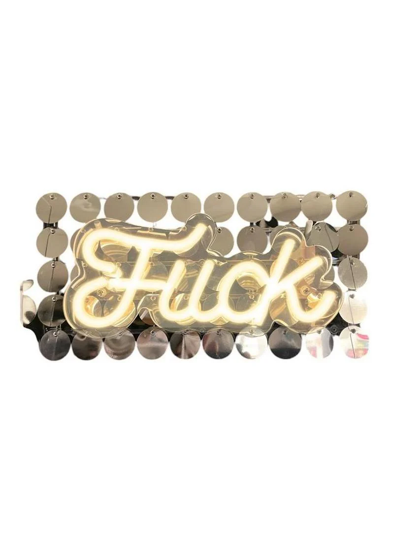 Neon Light Up Fuck Sign