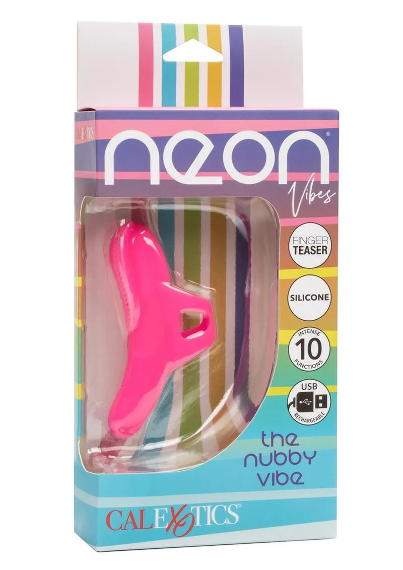 Neon Vibes The Nubby Rechargeable Silicone Vibrator - Image 2