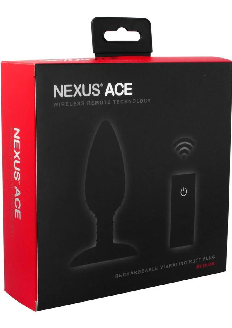 Nexus Ace Rechargeable Silicone Vibrating Butt Plug with Remote Control - Image 6