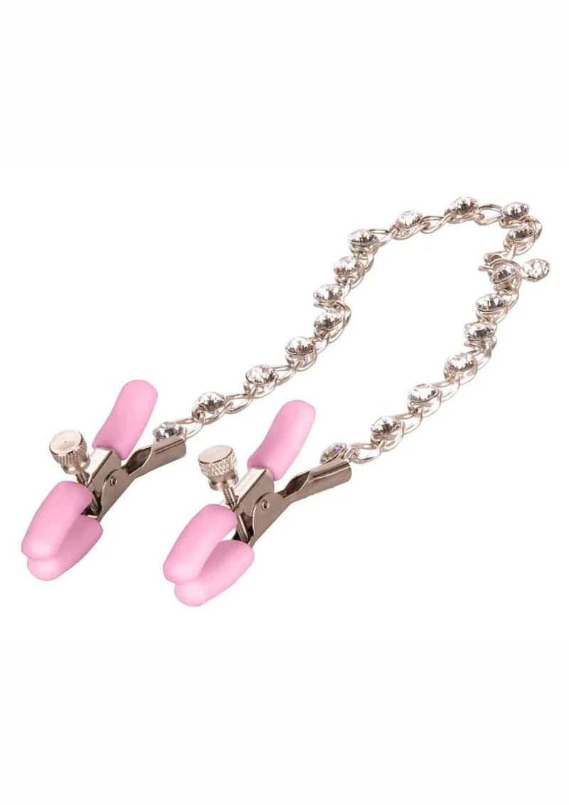 Nipple Play Crystal Chain Nipple Clamps - Image 3